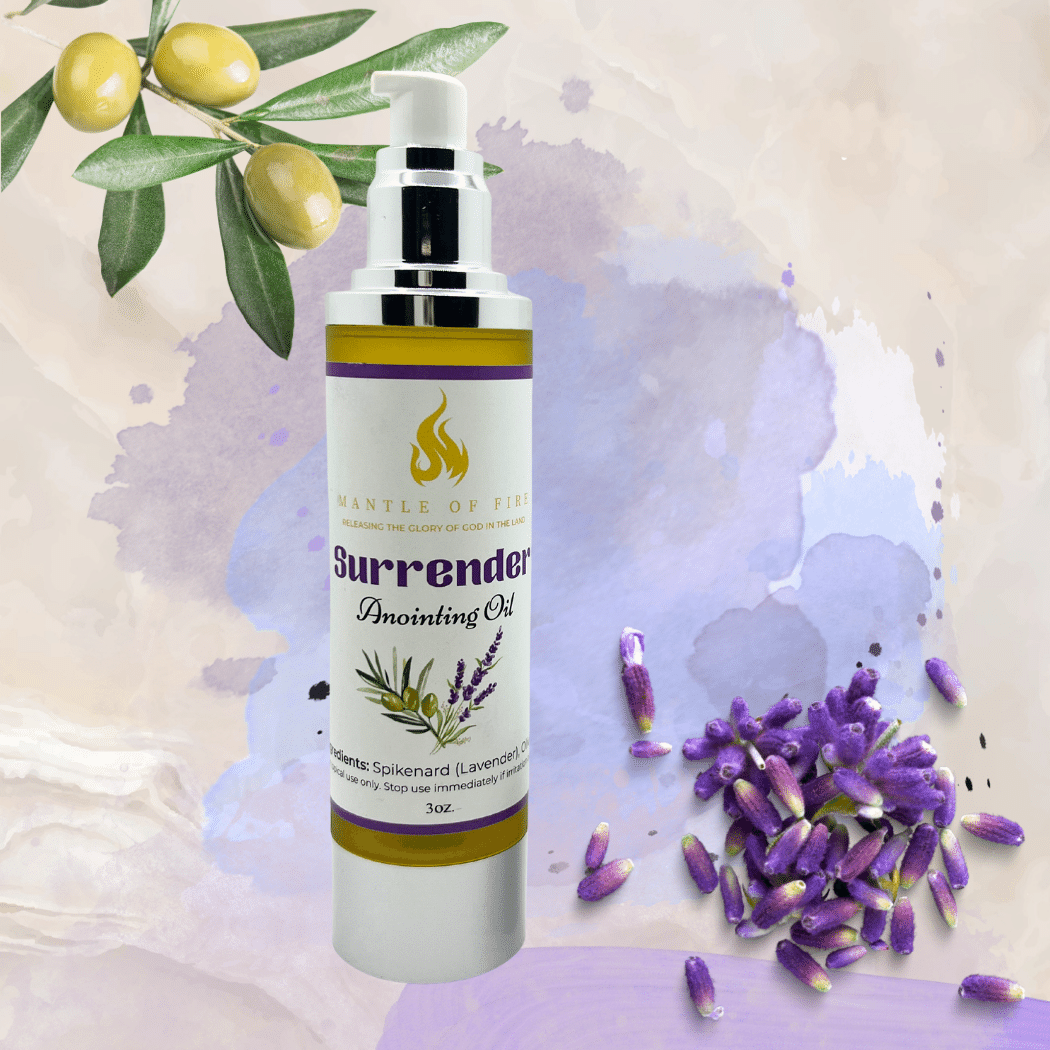 Surrender Anointing Oil 3.38 oz. Airless Pump Spill Proof Shatter Proof Bottle