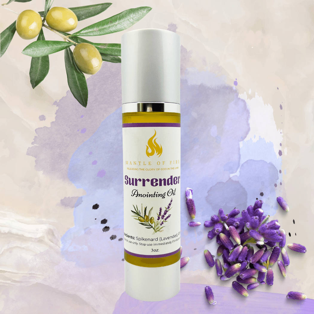Surrender Anointing Oil 3.38 oz. Airless Pump Spill Proof Shatter Proof Bottle