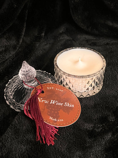 New Wine Skin Candle 4 oz. Glass