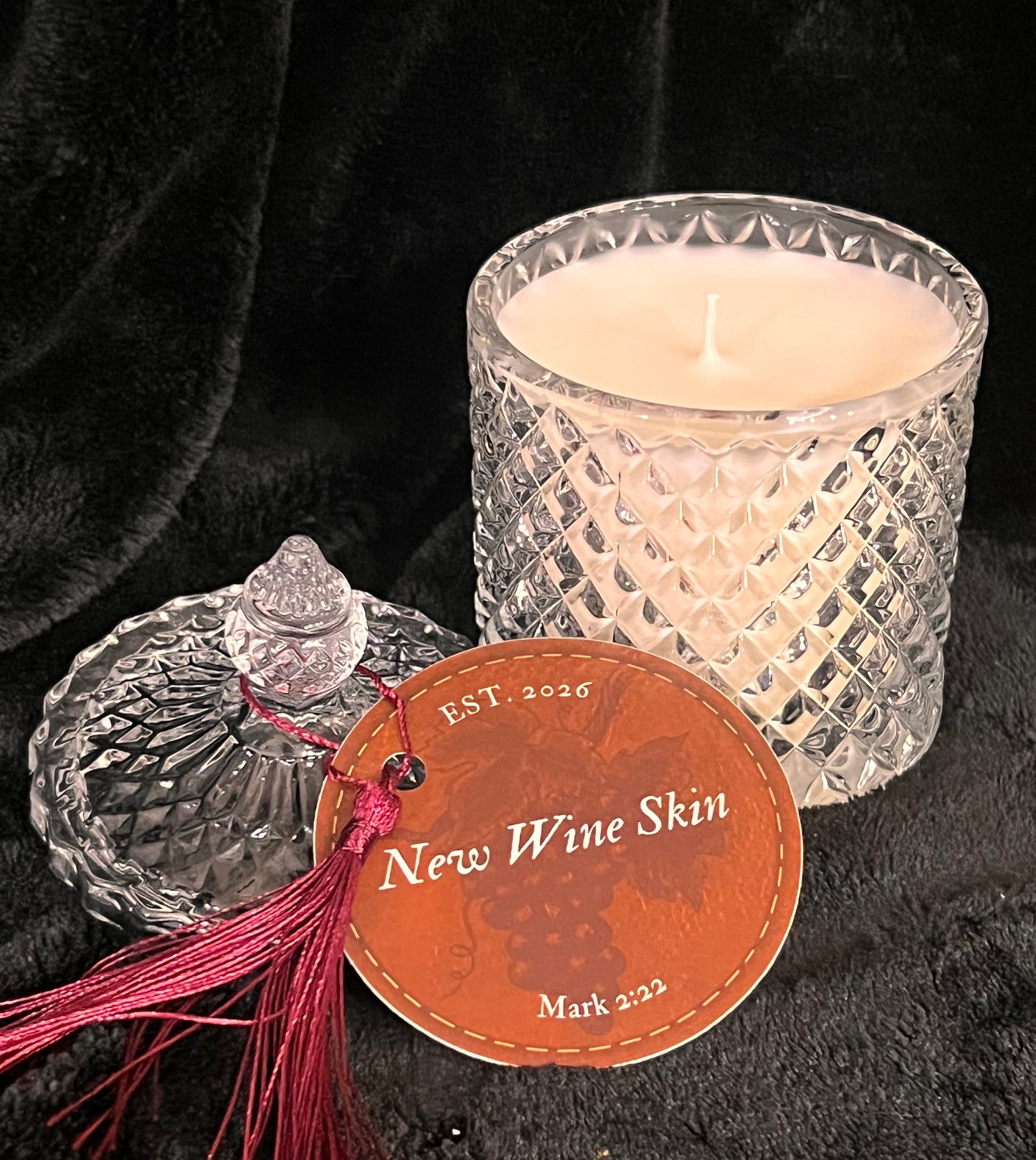 New Wine Skin Candle 9 oz. Glass