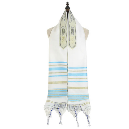 New Covenant Tallit Prayer Shawl - Teal